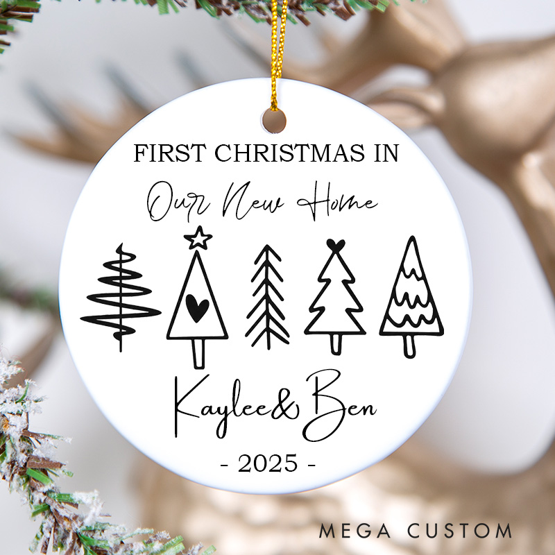 Personalized 2025 Our First Christmas in Our New Home  New Home Ornament New Home Christmas Ornament Christmas Tree New Home Ornament Housewarming Gift