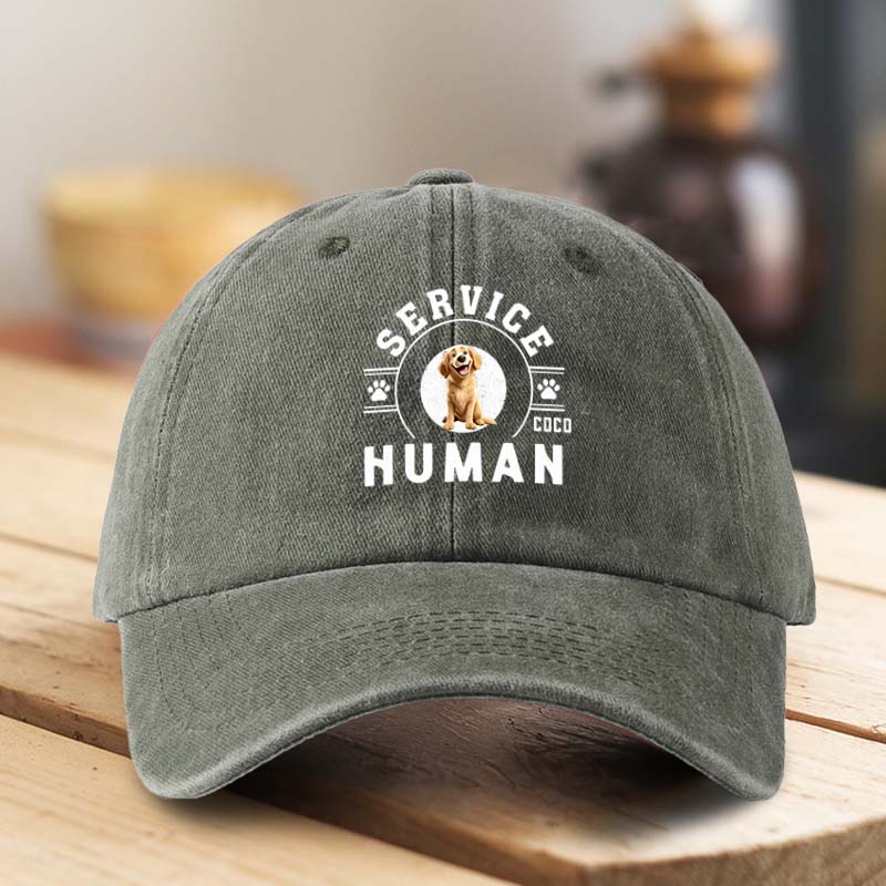 Personalized Dog Lover Service Human do Not Washed Cap