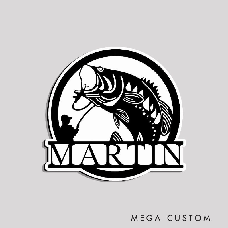 Personalized Fishing Fridge Magnet Durable and Decorative Perfect for Tackle Boxes and Gifts for Fishing Lover