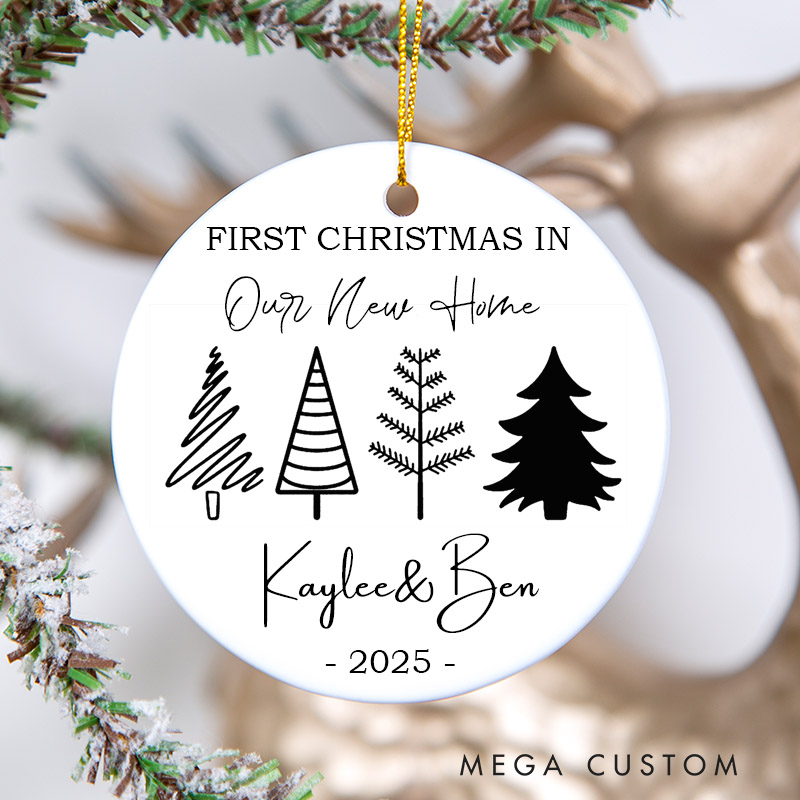 Personalized New Home Ornament New Home Christmas Ornament 2025 Our First Christmas in Our New Home Christmas Tree New Home Ornament Housewarming Gift