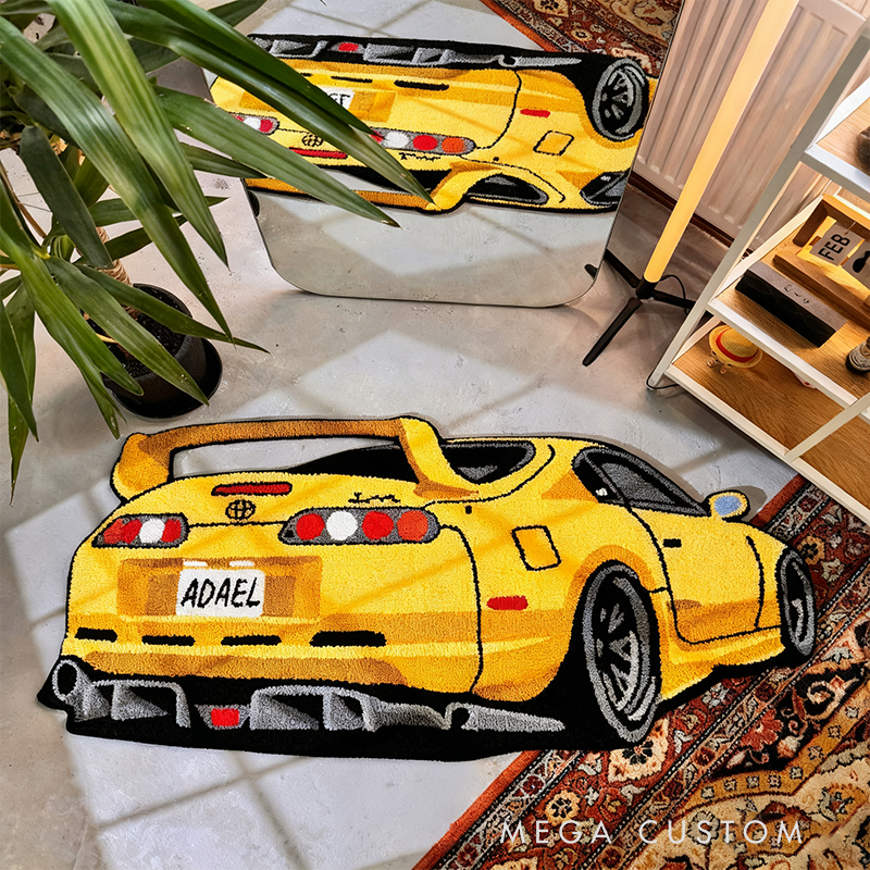 Personalized Racing Doormat with Custom Name Design for Racers and Racing Lovers