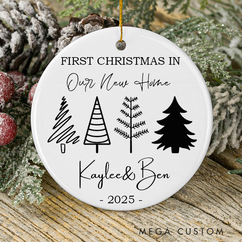 Personalized New Home Ornament New Home Christmas Ornament 2025 Our First Christmas in Our New Home Christmas Tree New Home Ornament Housewarming Gift