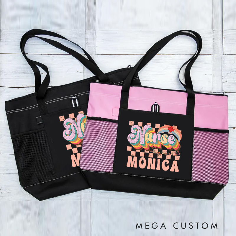 Personalized Nurse Tote Bag Custom Nurse Design Tote Bag Nurse Graduation Gifts 