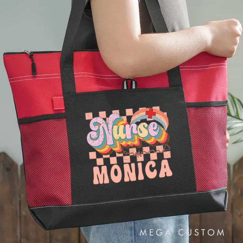 Personalized Nurse Tote Bag Custom Nurse Design Tote Bag Nurse Graduation Gifts 