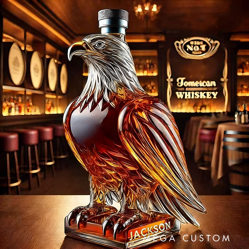Personalized Eagle Whiskey Decanter Custom Name Gifts