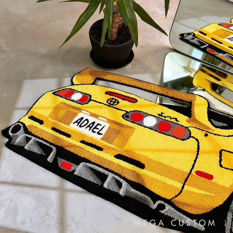 Personalized Racing Doormat with Custom Name Design for Racers and Racing Lovers