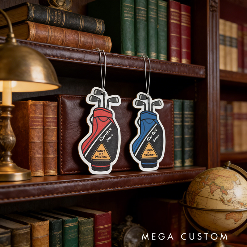 Personalized Golf Air Freshener Novelty Gift for Golfers Car Scent Gift for Golf Lovers