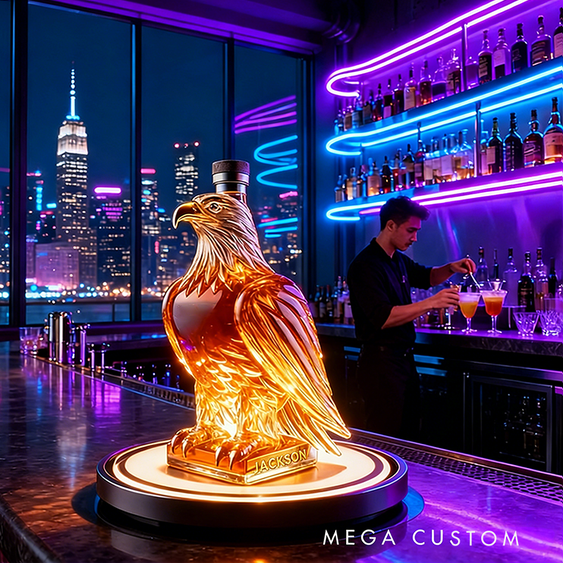 Personalized Eagle Whiskey Decanter Custom Name Gifts