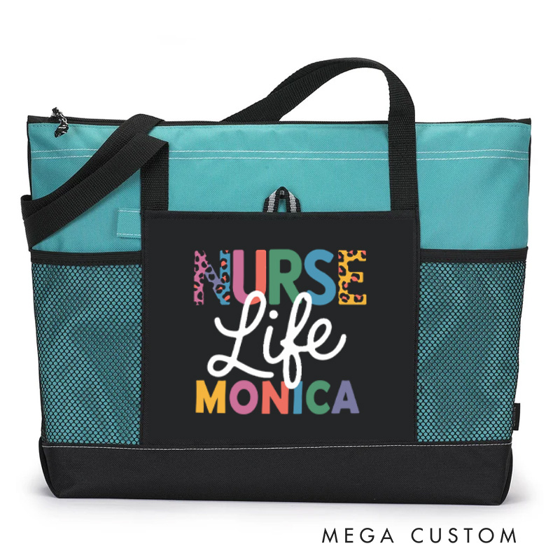 Personalized Nurse Tote Bag Custom Nurse Life Design Tote Bag Nurse Graduation Gifts RN Gifts Bag