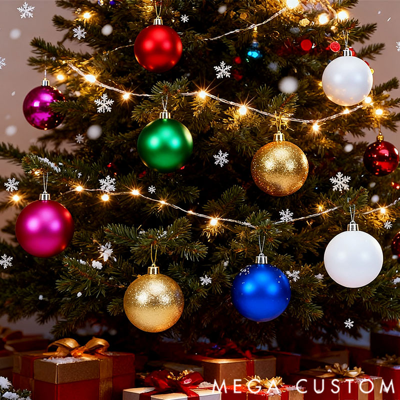 Personalized Stylishly Personalized Christmas Bauble with Initial letter for Family