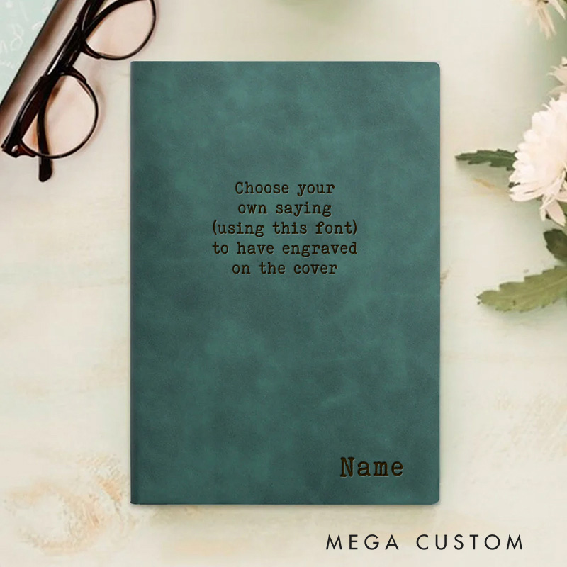 Personalized Bible Prayer Journal Leather A5 Notebook with Name and Custom Saying Religious Journal for Men Women Baptism Christmas Gift for Christian