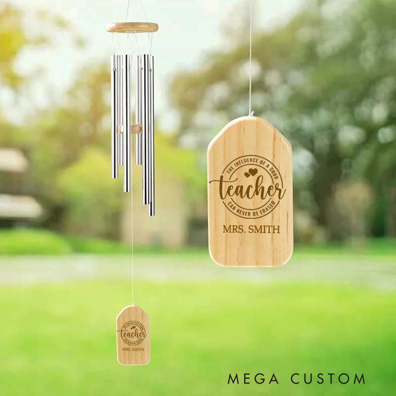 Personalized Wind Chimes for Teacher the Influence of a Teacher Appreciation Gift