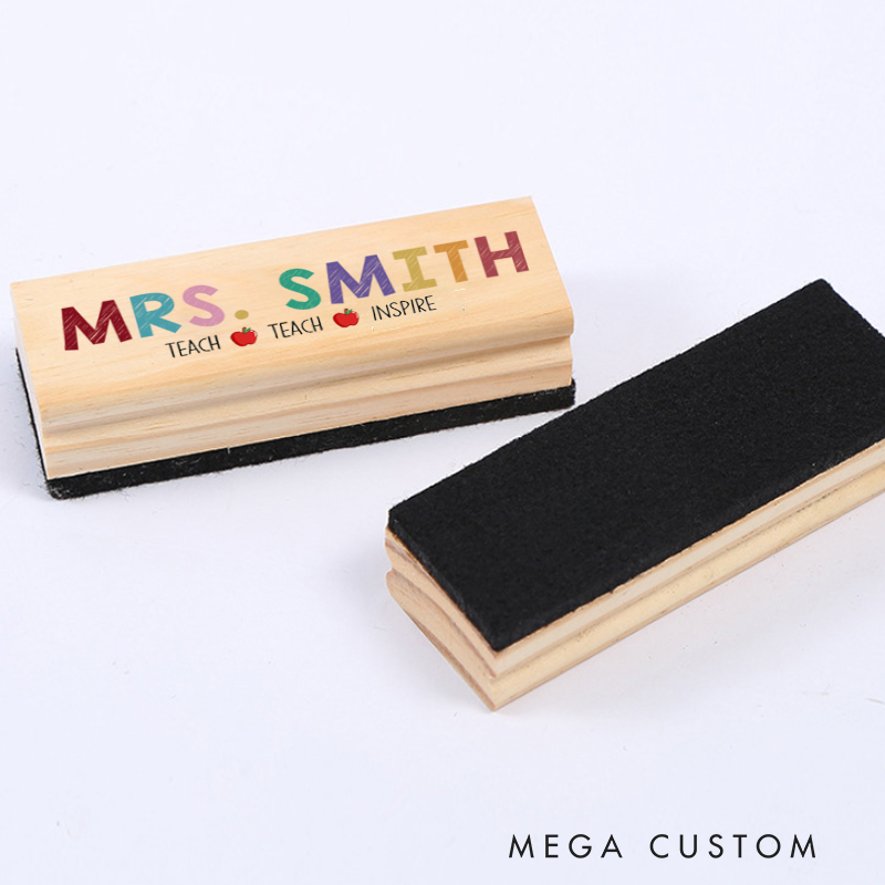 Personalized Magnetic Wooden Whiteboard Erase Colorful Teacher Design Appreciation Gift for Teachers