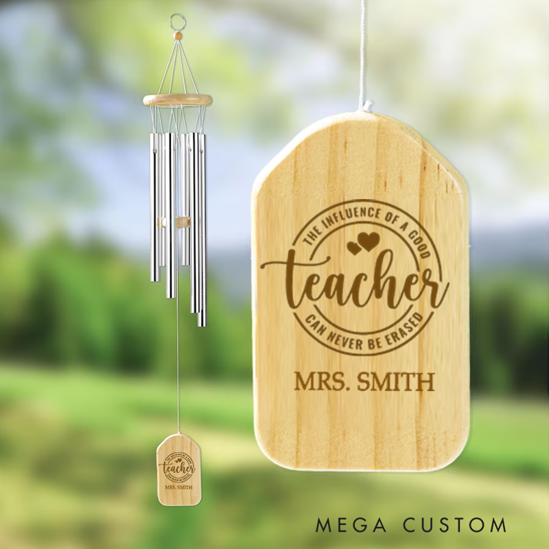 Personalized Wind Chimes for Teacher the Influence of a Teacher Appreciation Gift
