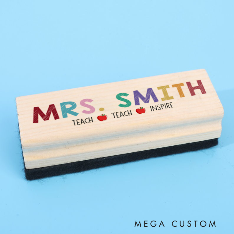 Personalized Magnetic Wooden Whiteboard Erase Colorful Teacher Design Appreciation Gift for Teachers