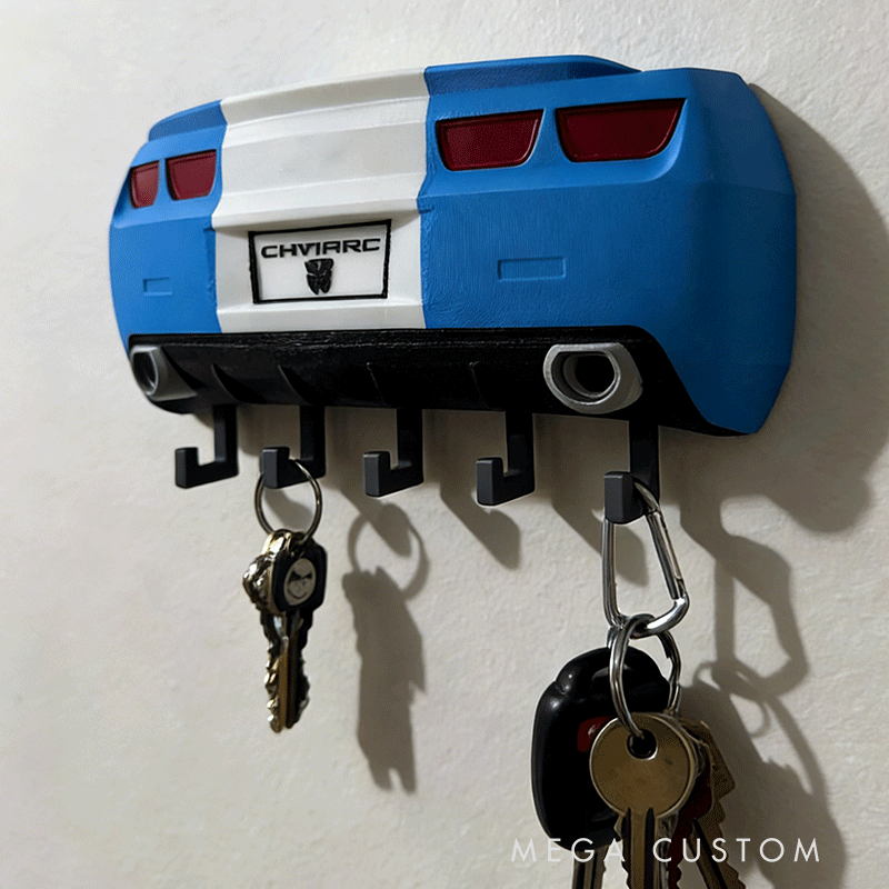 Personalized Bumblebee Camaro Inspired Key Holder Unique Gift for Racers and Racing Lovers