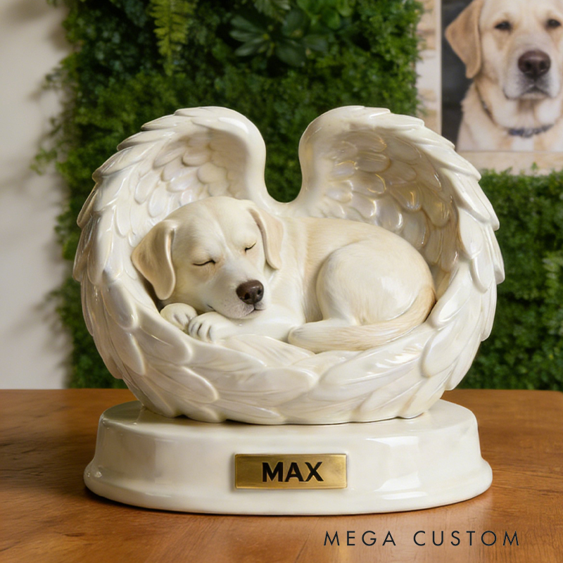 Personalized Angel Wings Pet Memorial Decor Create a Lasting Tribute to Your Beloved Animal