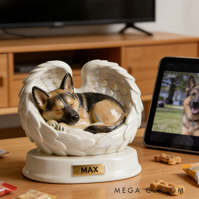 Personalized Unique Angel Wings Pet Figurine Preserve the Love and Joy Your Pet Brought