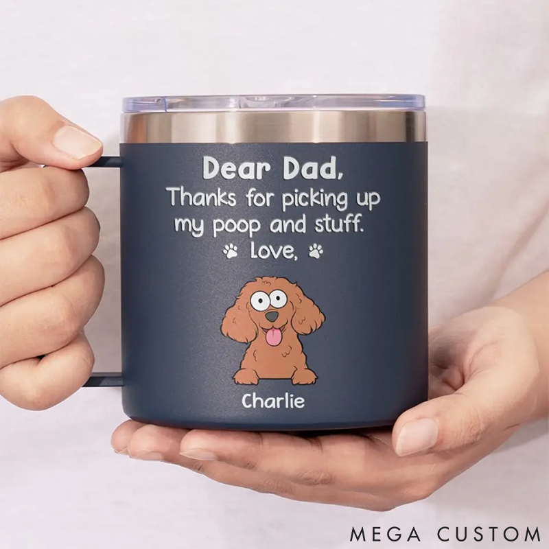 Personalized Pet Lover Coffee Mug Thanks for being My Human Servant Gift for Pet Owners Pet Lovers Steel Mugs