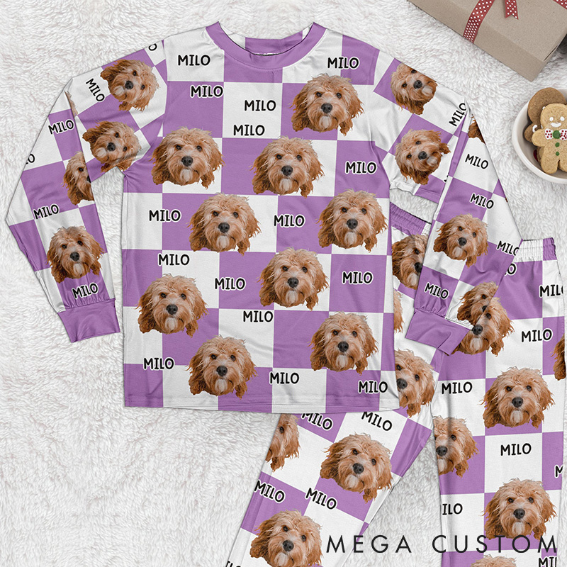 Personalized Pet Lover Pet Portrait Unique Gift for Pet Lovers for Dog Lovers for Cat Lovers Pajamas