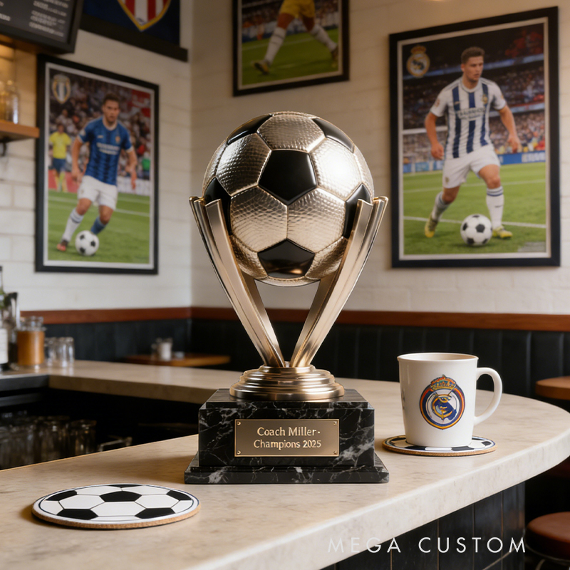 Personalized Soccer Coach Trophy Acrylic Plaque