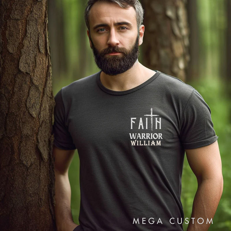 Personalized Gym Classic T-Shirt Strength Faith Based Christ Gift Ideas for Fitness Enthusiasts Bodybuilders and Gym Lovers