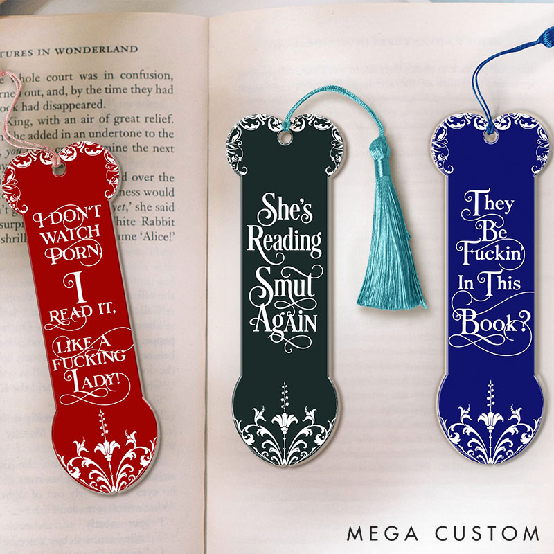 Personalized Humorous Bookmark for Couple Funny Valentine's Gifts for Smut Reading Lovers Custom Acrylic Bookmark