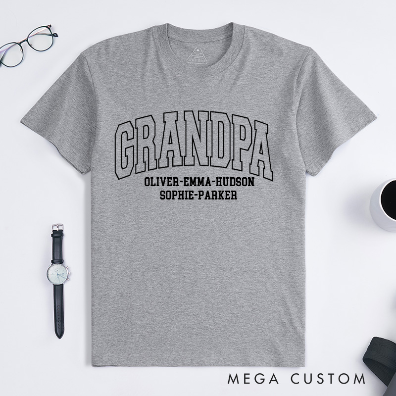 Personalized Grandpa Shirt Father's Day Gift Gift for Him Dad Shirt New Grandpa Gift Comfort Colors TShirt Husband Shirt