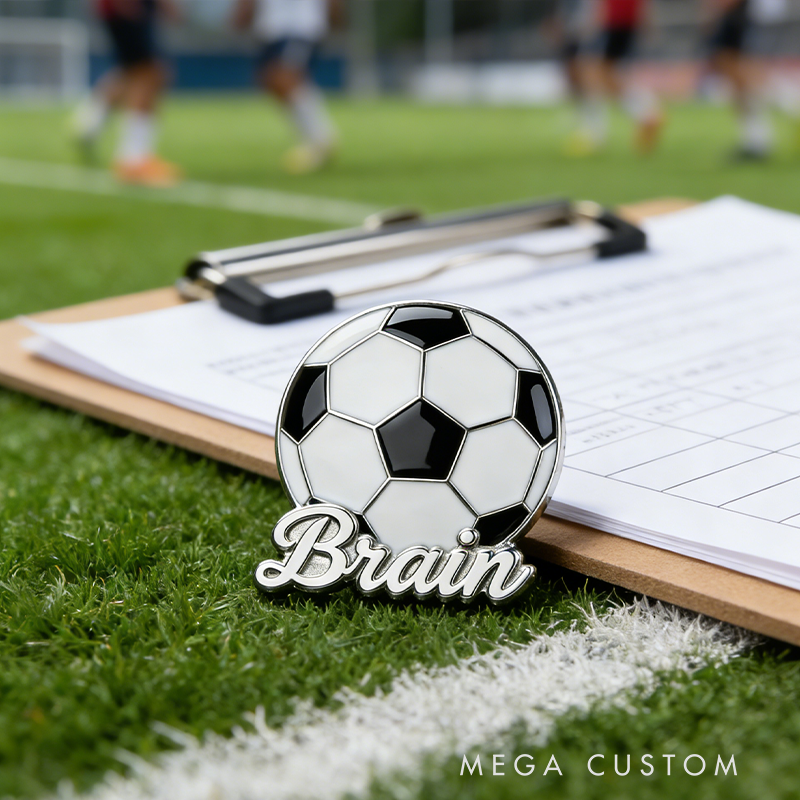 Personalized Soccer Pins Showcase Your Favorite Sports Ball for Unique Fashion Accessories