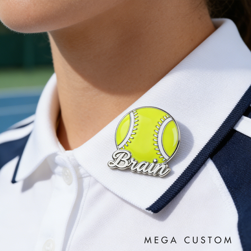 Personalized Tennis Pin for Fans Who Dare to Stand Out