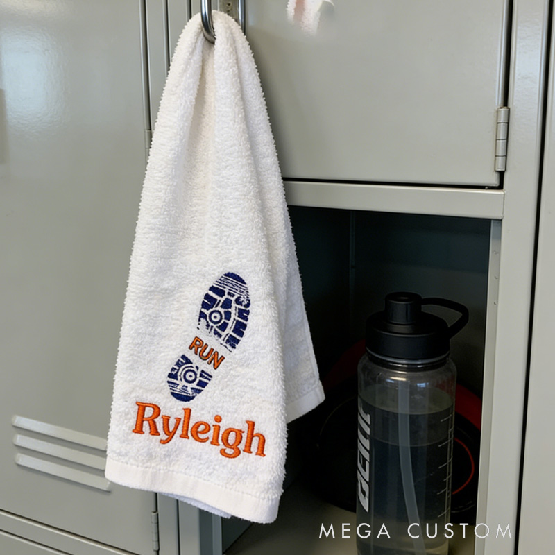 Personalized GYM Towel Sports Embroidered Running Towel Hand Towel Workout Fitness Runner Gym Lover Gift