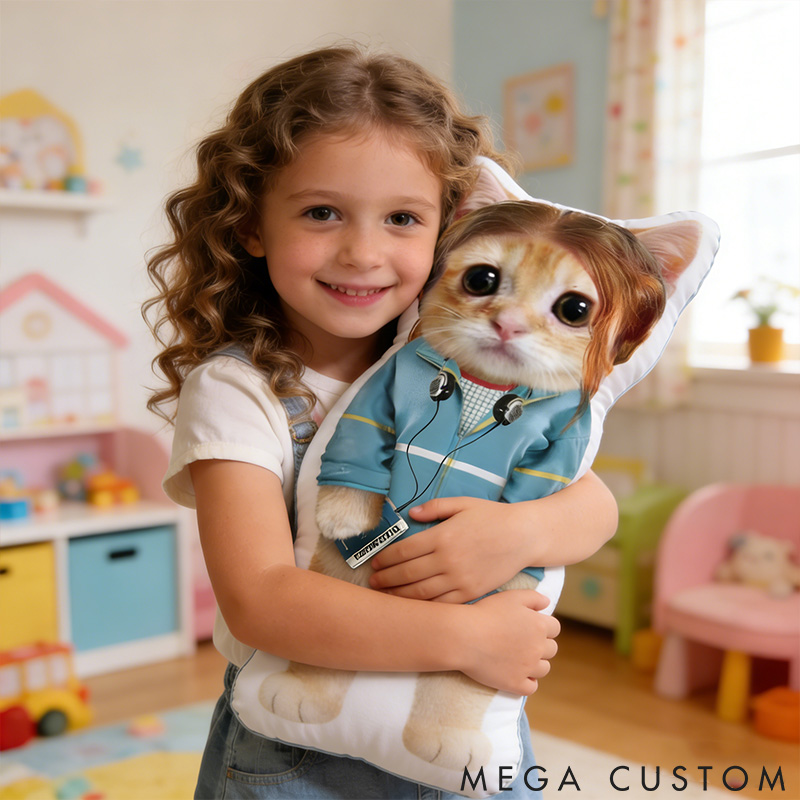 Personalized Pet Lover Funny the Purrfectly Dressed Kitty Companion Graphic 3D Print Pillow