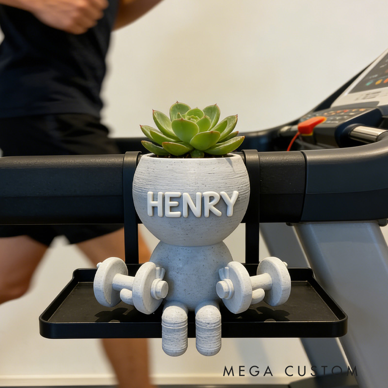 Personalized 3D Printed Do You Even Lift Bro Weightlifter Strength Trainer Airplant Succulent Holder Gift for Friends Gym Rat Gym Lovers