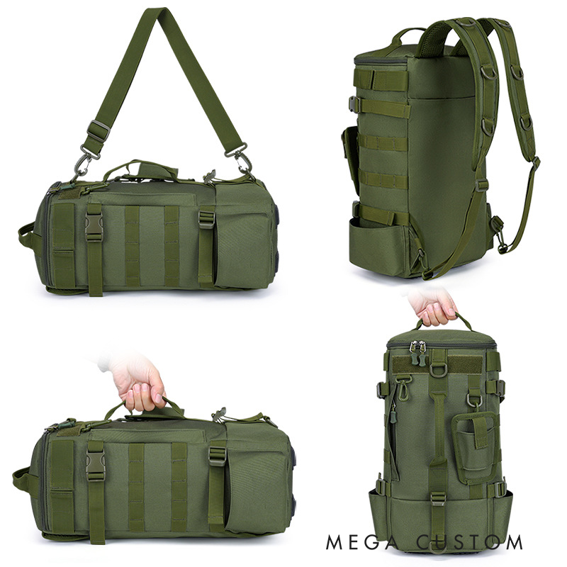Personalized Tactical Fishing Backpack - Multi-Functional Tackle Storage Bag with Rod Holders & Organizer Pockets