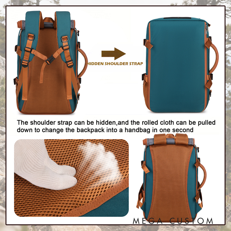 Personalized Multi-Compartment Travel Backpack - Organized Laptop & Shoe Storage Bag for Daily/Travel Use