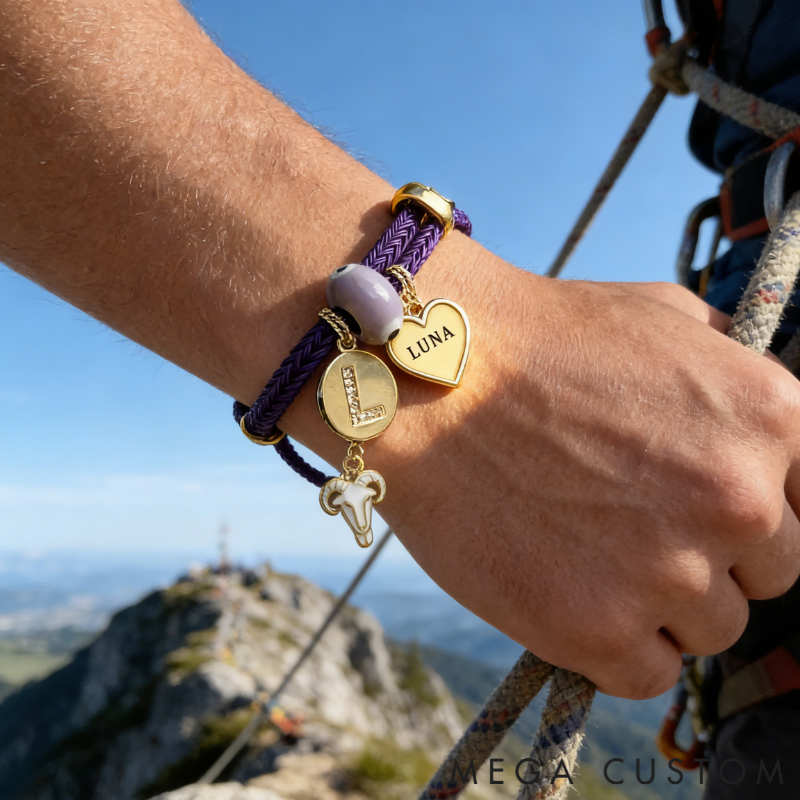 Personalized Zodiac Initials Couple Bracelet Engraved Constellation Charm Gift for Lovers Romantic Connection