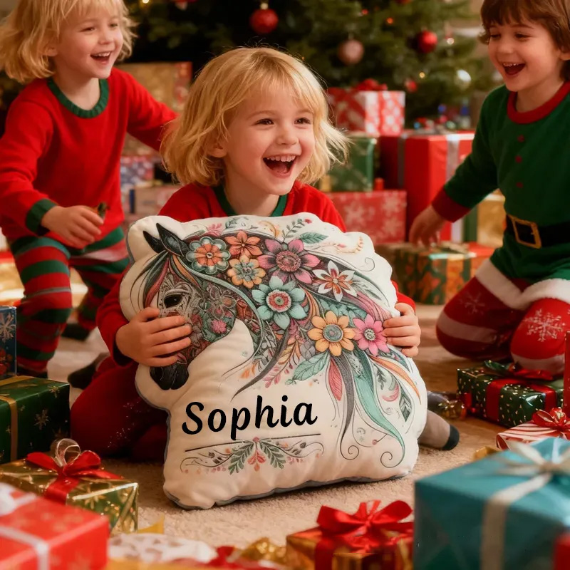 Personalized Equestrian In My Horse Girl Graphic 3D Print Pillow for Riding Enthusiasts Horse Lovers Rider Racing Soft and Funny Home Decor