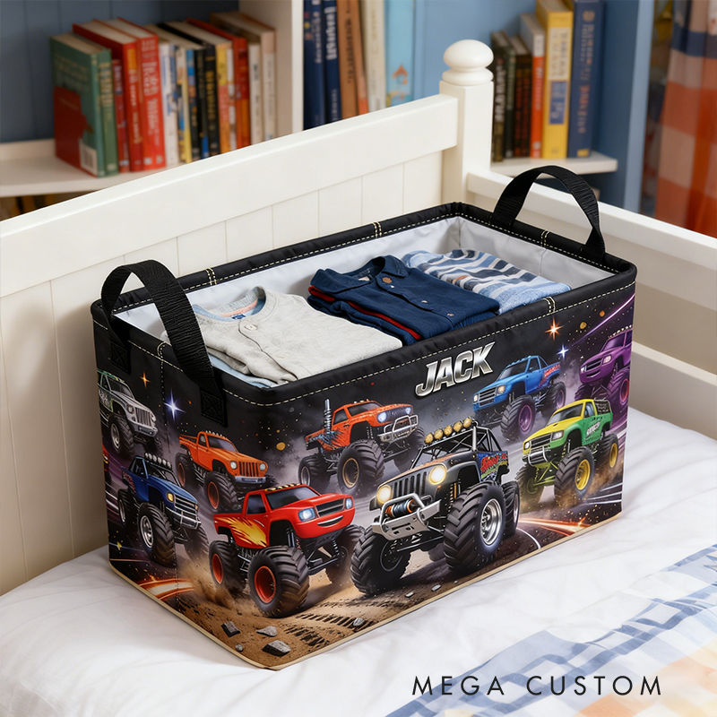 Personalized Themed Storage Box – Custom Name Children's Toy Storage Box (Suitable for Nursery/Playroom)