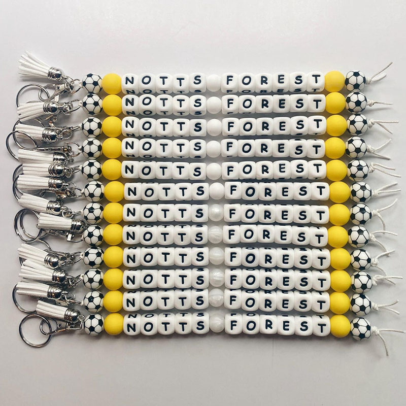 Personalized Sport Name Keychain Kids Sport Backpack Keychain Silicone Name Custom Name Keychain Soccer Football Volleyball Keychain