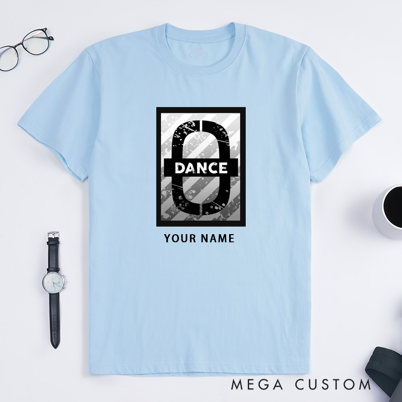 Personalized Classic T-Shirt Unisex Custom Name Tee Unique Gift for Dancer Hip Hop Lovers Cool Street Style Apparel for Men and Women