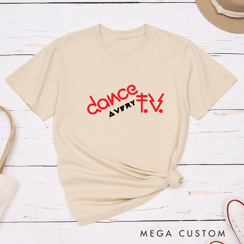 Personalized Classic T-Shirts Dance TV  Unisex Custom Gift Retro Music Graphic Tees Trendy Cool Casual Birthday Present for Men Women Teens