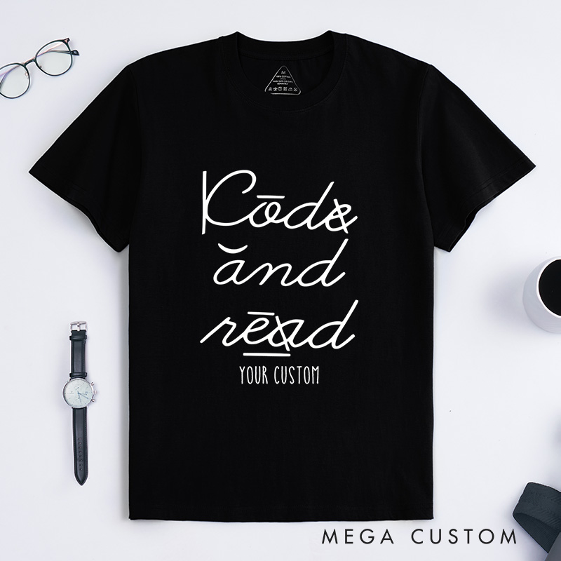 Personalized I Can and I Will Read Dyslexia Awareness Motivational T-shirt