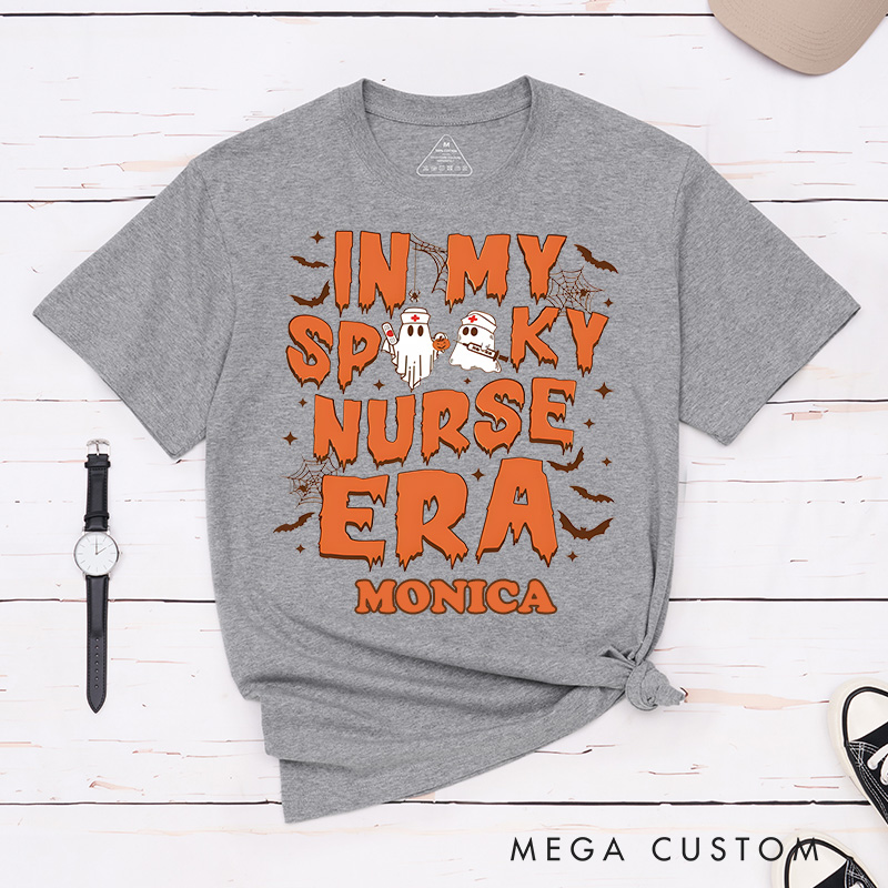 Personalized Nurse T-Shirts In My Spooky Nurse Era Fashion Design T-Shirts