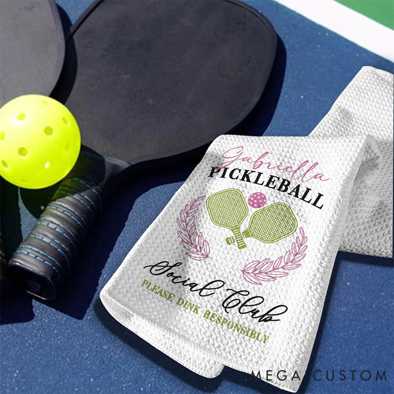 [Copy]Personalized Pickleball Towel with Custom Name and and Premium Sports Design for Players