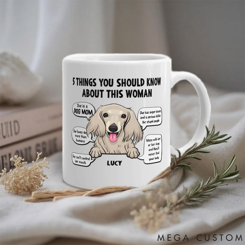Personalized Dog Lover Five Things You Should Know about Her Mugs