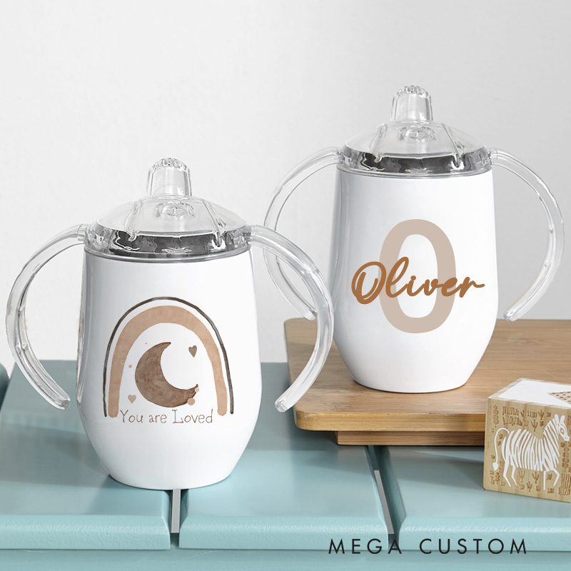 Personalised You Are Love Sippy Cup Baby Training Cup Baby Birthday Gif Baby Boy or Girl Gift