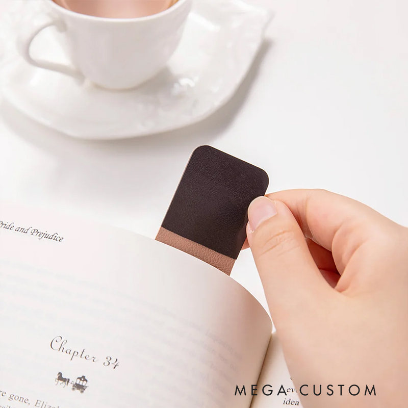 Personalized Cross Birth Flowers Magnetic Leather Bookmark Clip with Name Birthday Gift for Bookworms Christian Bible Reader