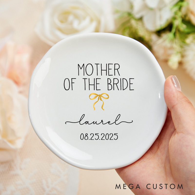 Personalized Matron Of Honor Ring Dish MOB Ring Dish MOG Jewelry Dish Bride Bachelorette Party Gift