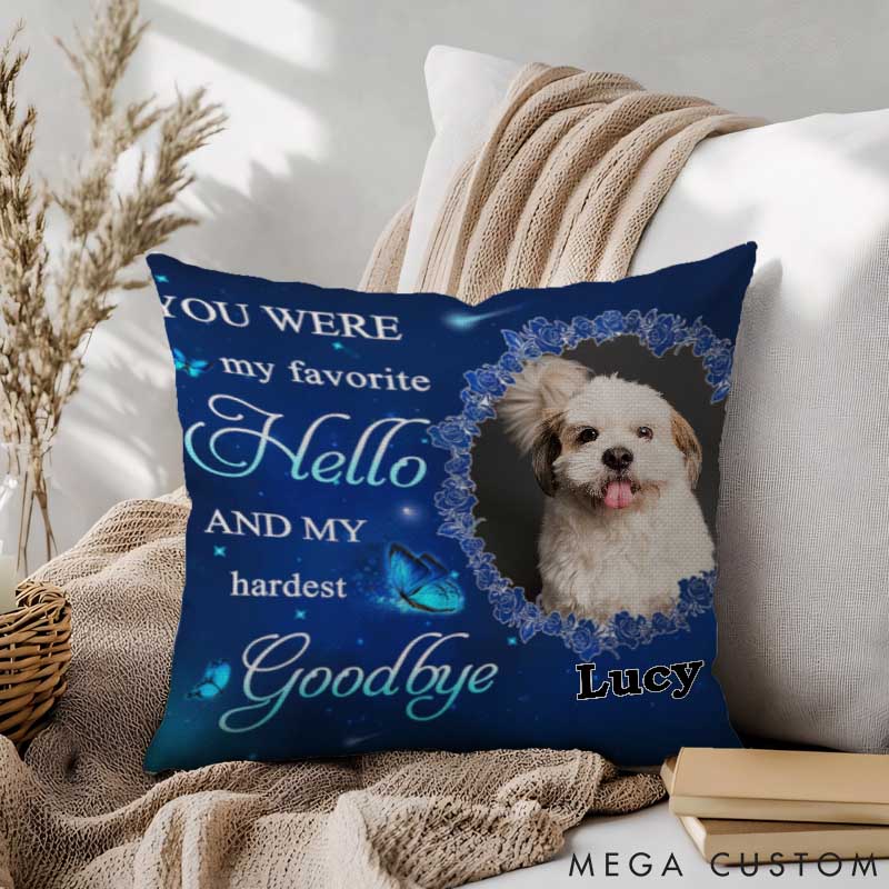 Personalized Dog Lover A Big Piece of My Heart Throw Pillows