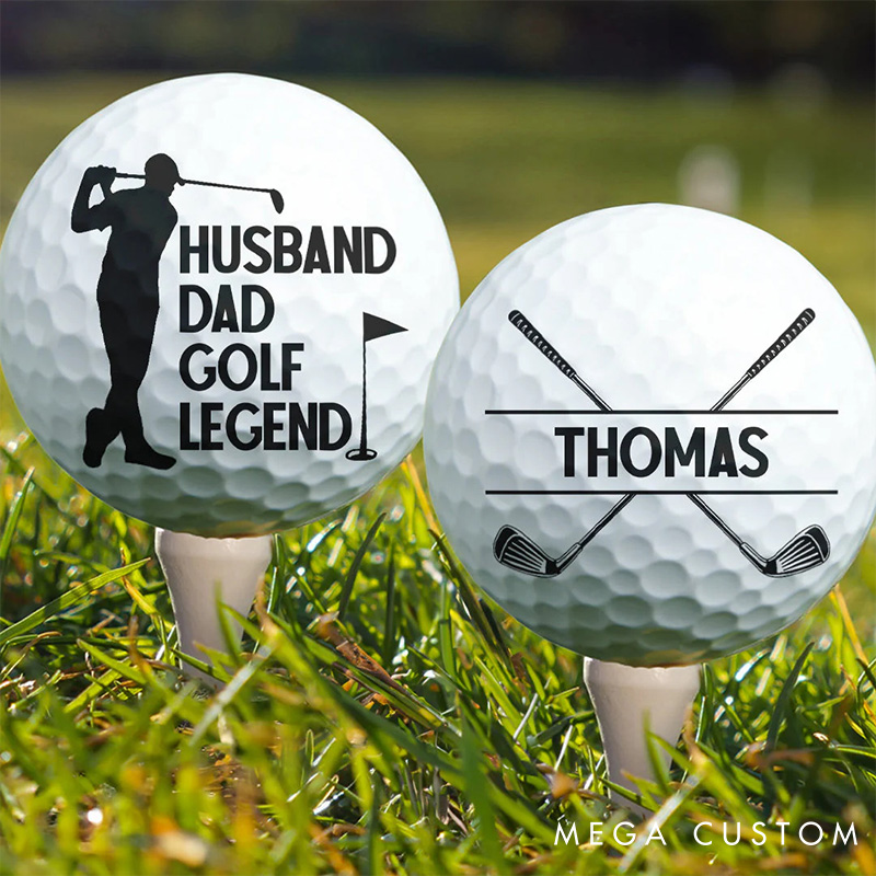 Personalized Photo Golf Ball with Custom Name for Unique Gifts